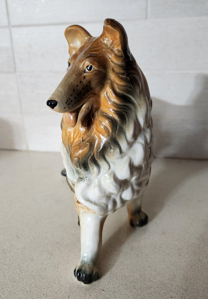 Japanese Porcelain Rough Collie/Lassie Figurine