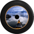 Jeep Wrangler JL Backup Camera Alaska Sea Kayak in the Ocean Peaceful Serenity Jeep Camper Spare Tire Cover 35 inch R298