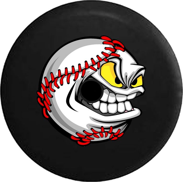 Jeep Wrangler JL Backup Camera Day Cartoon Baseball Sports RV Camper Spare Tire Cover-35 inch