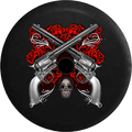 Jeep Wrangler JL Backup Camera Day Gothic Medieval Winged Skull with Tribal Sword RV Camper Spare Tire Cover-35 inch