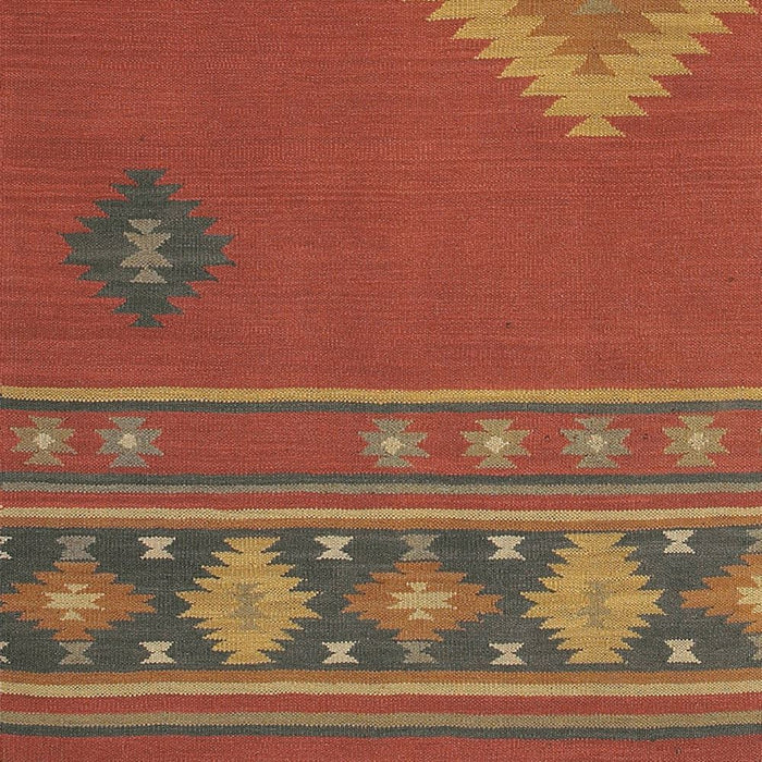 Jewel Tone Dark Red Rug - Chapin Furniture