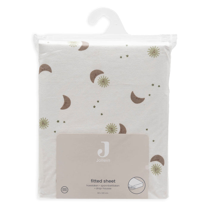 Jollein - Fitted Sheet Jersey 60x120cm - Over the Moon