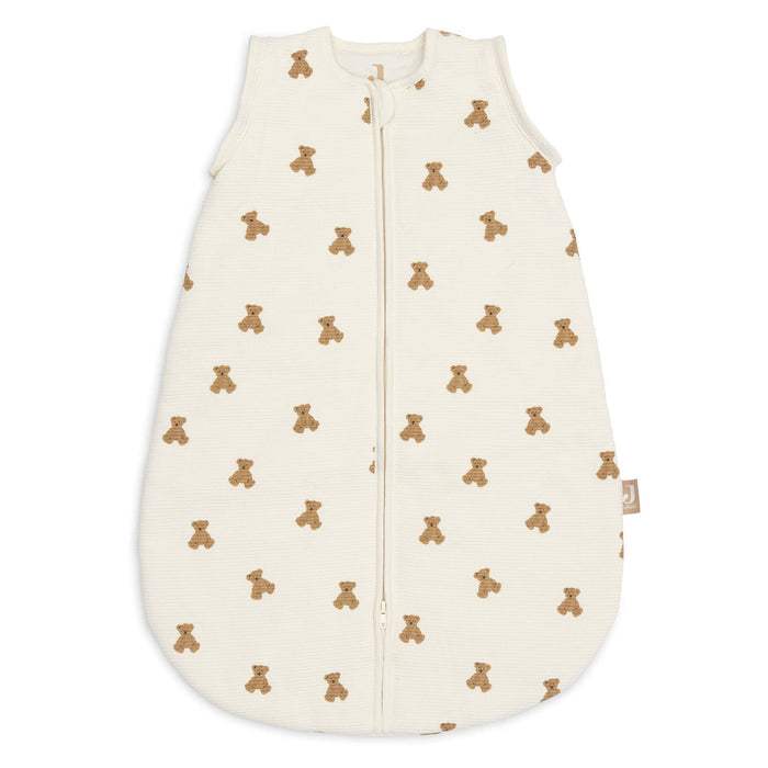 Jollein - Sleeping Bag with Removable Sleeves 60cm - Mini Teddy Bear Little Waffle