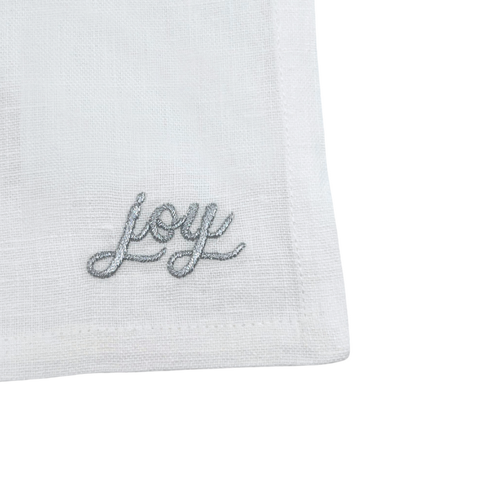 Joy Linen Holiday Cocktail Napkins, Silver