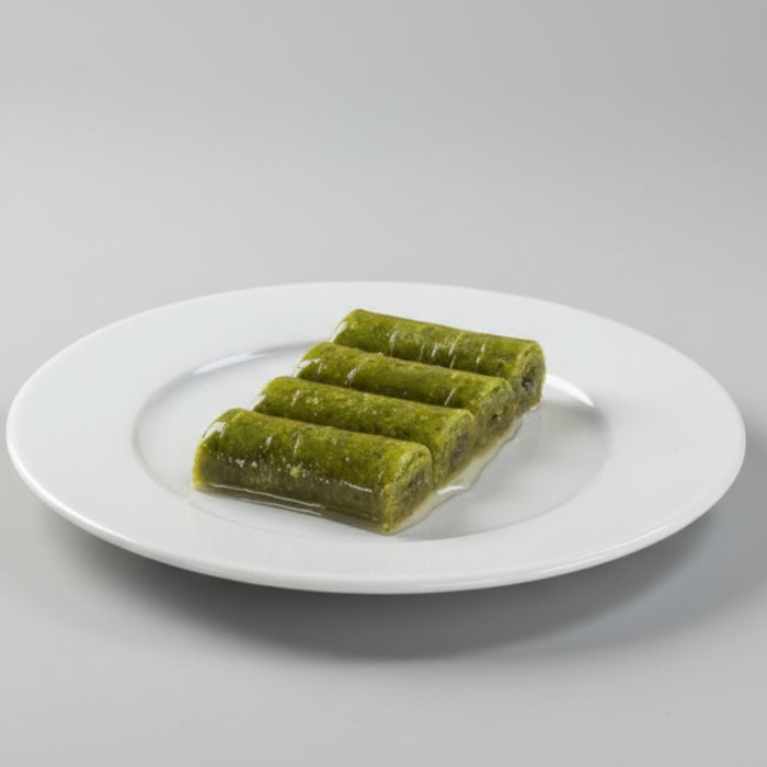 Koskeroglu | Antep Pistachio Sarma Baklava Rolls with Gift Metal Box - TryAladdin
