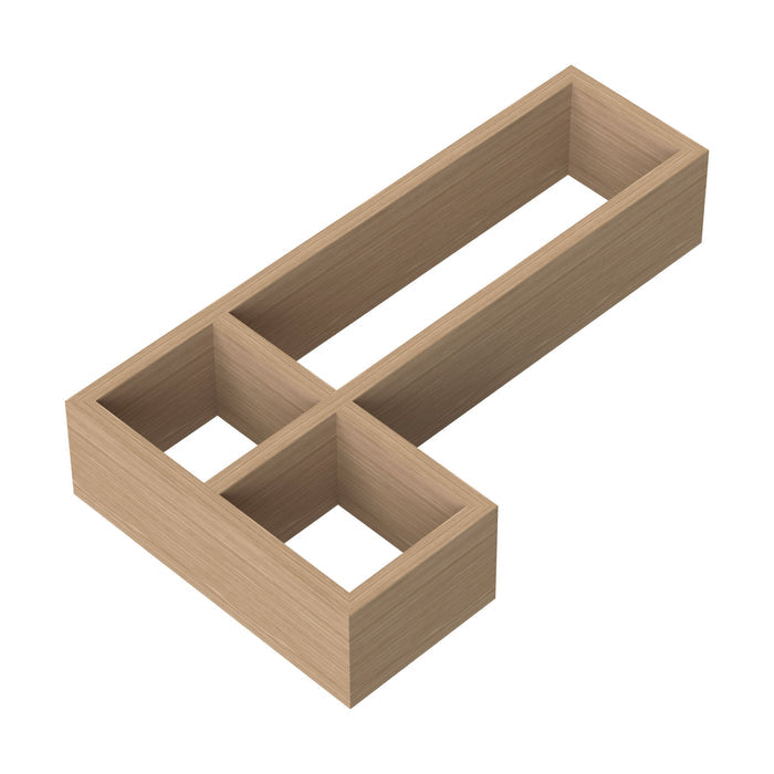[BFDL300] L Shaped Organiser Insert 274x150x50 - Cutout