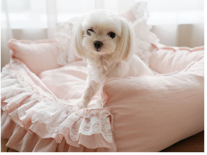 Lace Frill Linen Bed