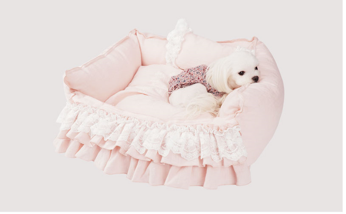 Lace Frill Linen Bed