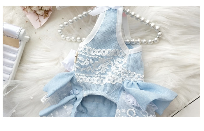 Lace, Lace and Ruffles All Over the Place Doggie Diva Sundress