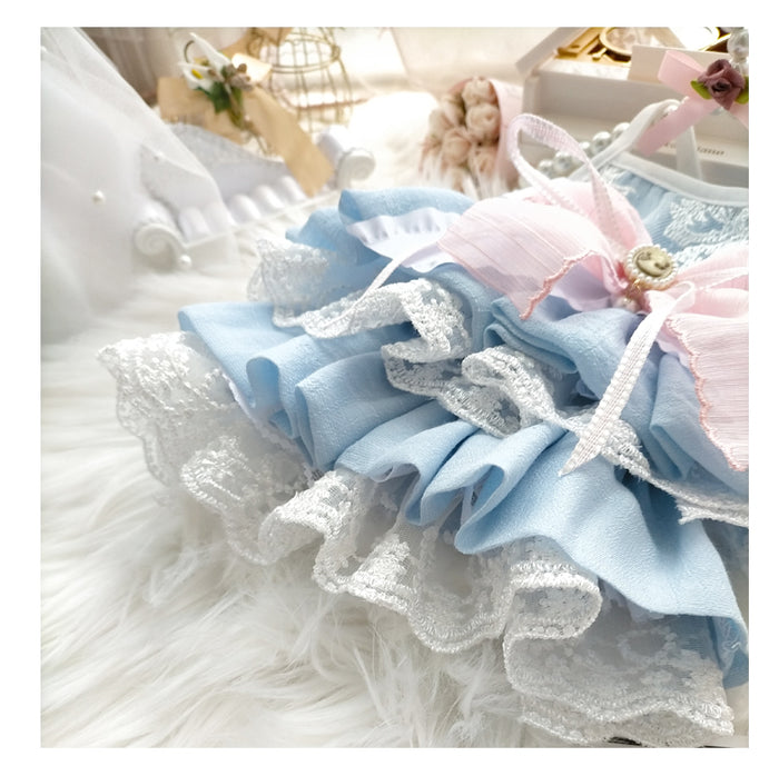 Lace, Lace and Ruffles All Over the Place Doggie Diva Sundress