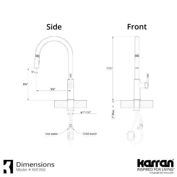 KKF350SS Dimensions
