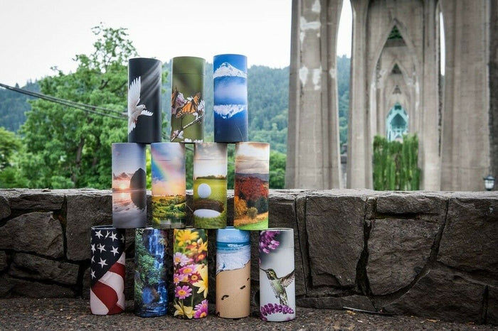 Large/Adult 200 Cubic Inch Hummingbird Scattering Tube Cremation Urn for Ashes