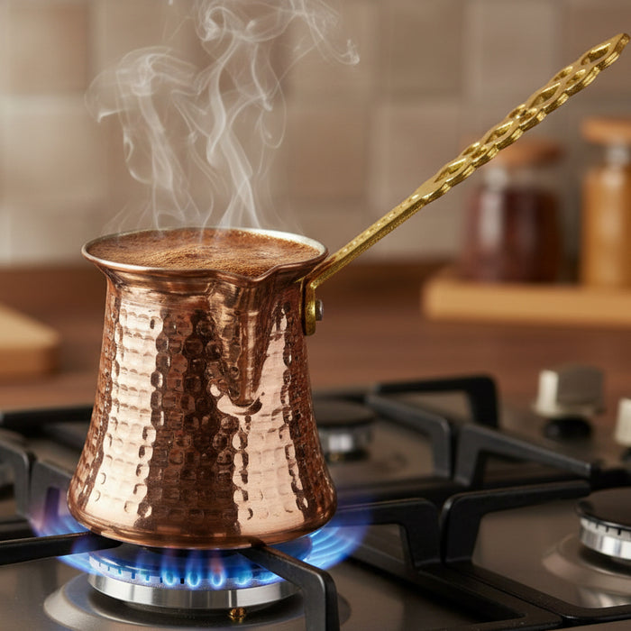Lavina | Copper Turkish Coffee Pot (8.5 cm) - TryAladdin