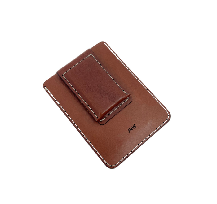 Leather Money Clip Wallet, Custom