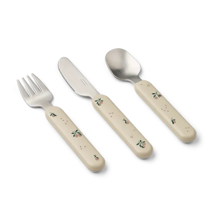 Liewood – Adriana Cutlery Set – Peach / Sea Shell