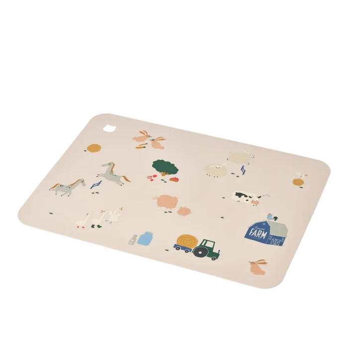 Liewood – Jude Printed Placemat – Farmlife / Sandy