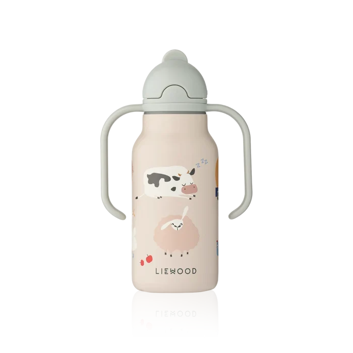 Liewood – Kimmie Water Bottle 250ml – Farmlife / Sandy