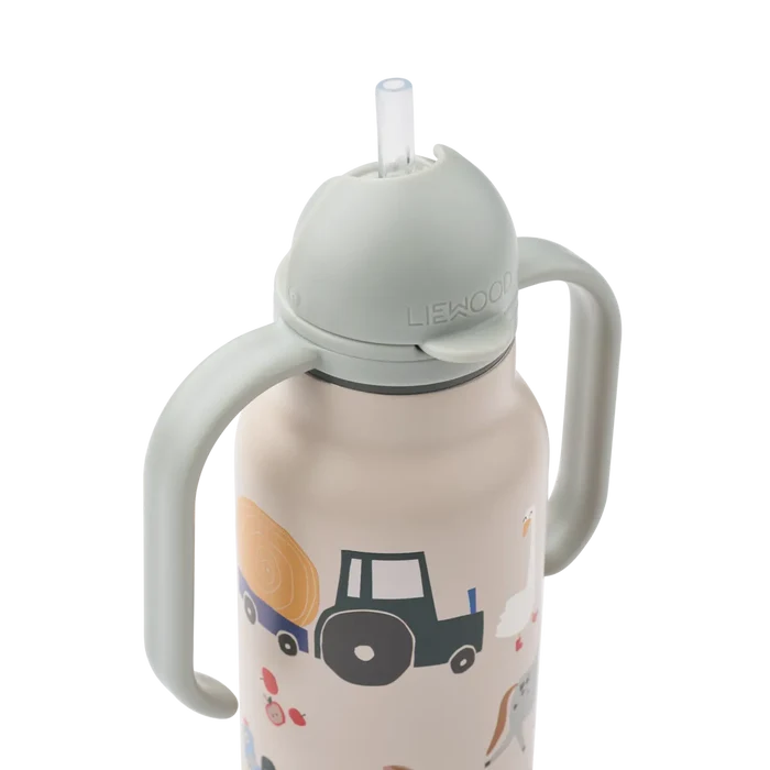 Liewood – Kimmie Water Bottle 250ml – Farmlife / Sandy