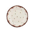 Lily Brown Dessert Plate