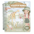 Little Dutch - Sticker Book by Numbers - Safari Friends Rosa