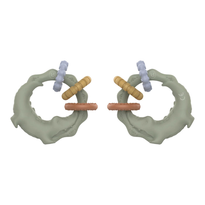 Little Dutch – Crocodile Silicone Teether – Safari Friends