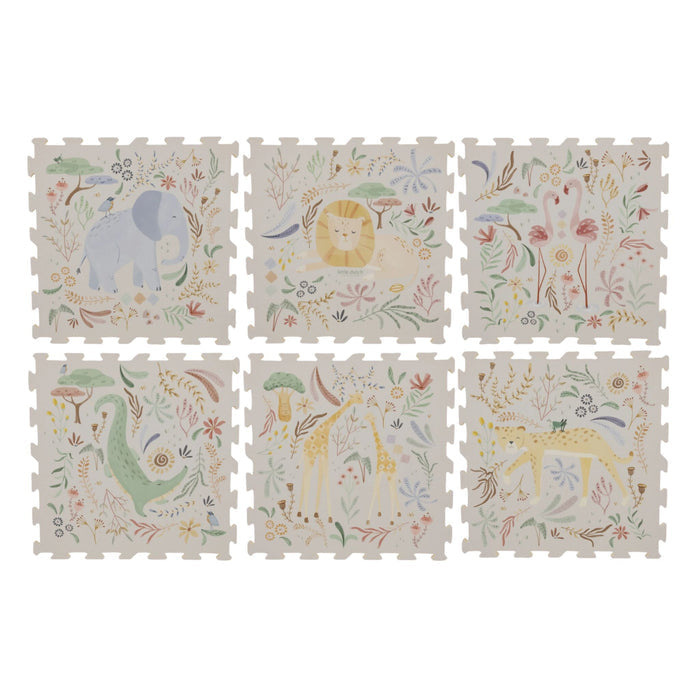 Little Dutch – Foam Play Mat – Safari Friends XL