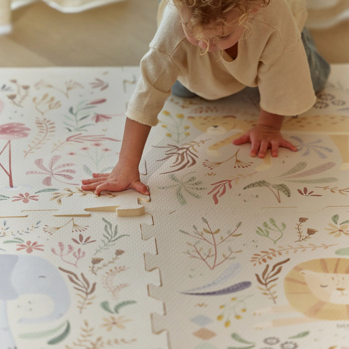Little Dutch – Foam Play Mat – Safari Friends XL