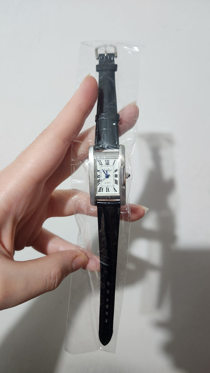 Louis Royal Quartz watch with a rectangular case