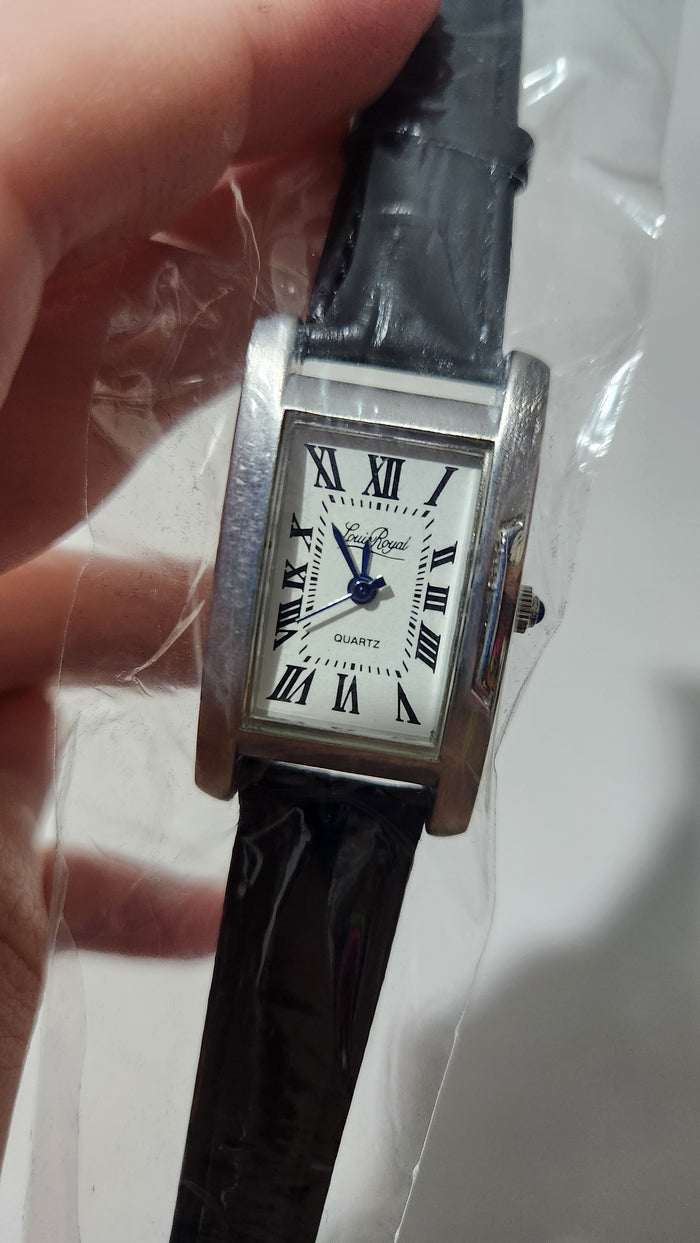 Louis Royal Quartz watch with a rectangular case