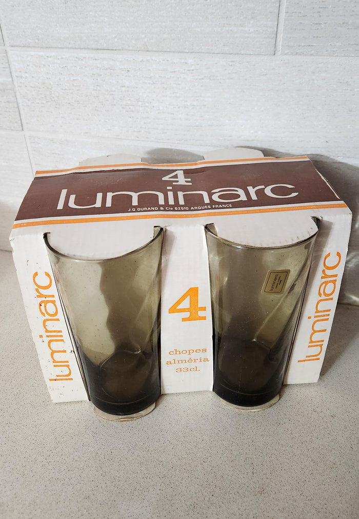 Luminarc France Smokey Grey 4 Glass Set, 330 ml