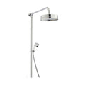 [BSRR606] Luxury Rigid Riser Shower Kit with Fixed Head & Handset  - Chrome/White - Cutout
