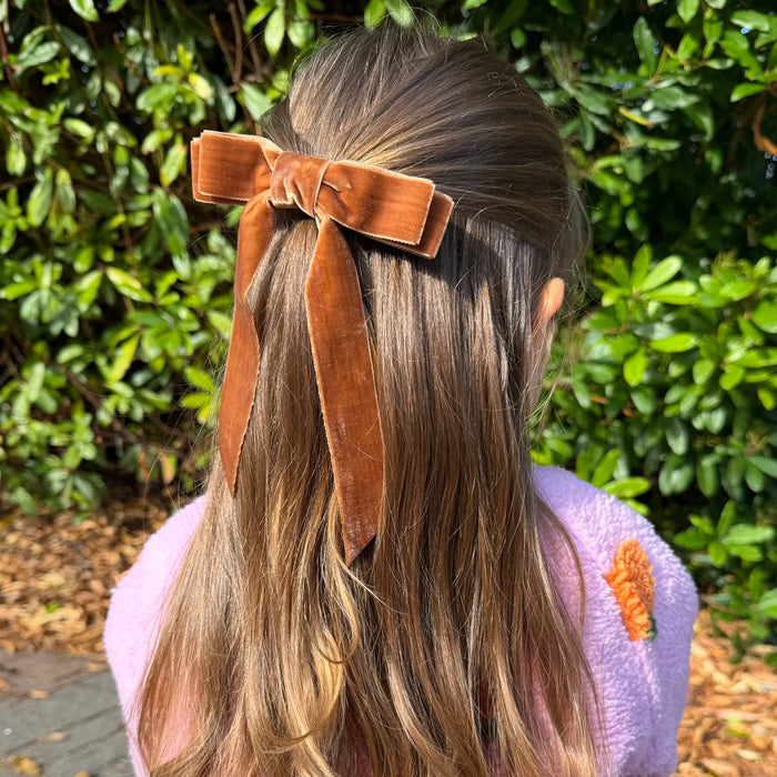 Mabel & Fox - Hair Bow Clips - Cosy Velvet (3pcs)