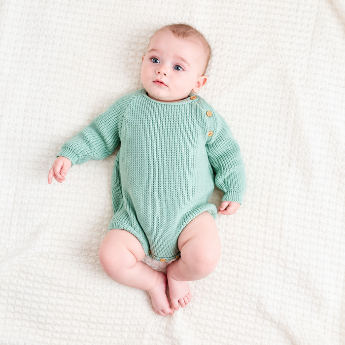 Mabel & Fox - Knitted Romper - Green