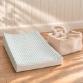 Mabel & Fox - Milk Nappy Caddy & Sage Gingham Wedge Bundle