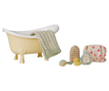 Maileg - Bathtub Set, Mouse - Yellow