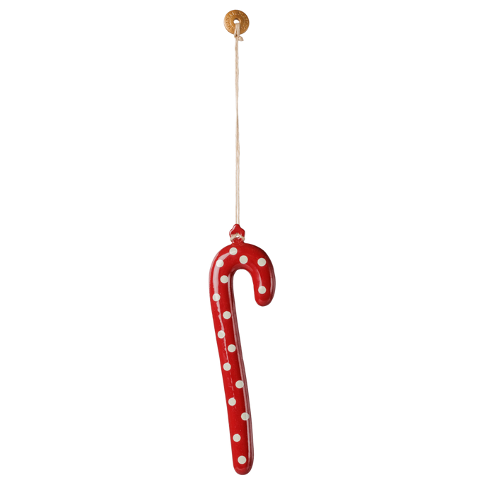 Maileg - Metal Ornament, Large Sugar Cane - Dot