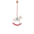 Maileg - Metal Ornament, Rocking Horse - Red