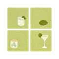 Margarita Linen Cocktail Napkins, Set of 4