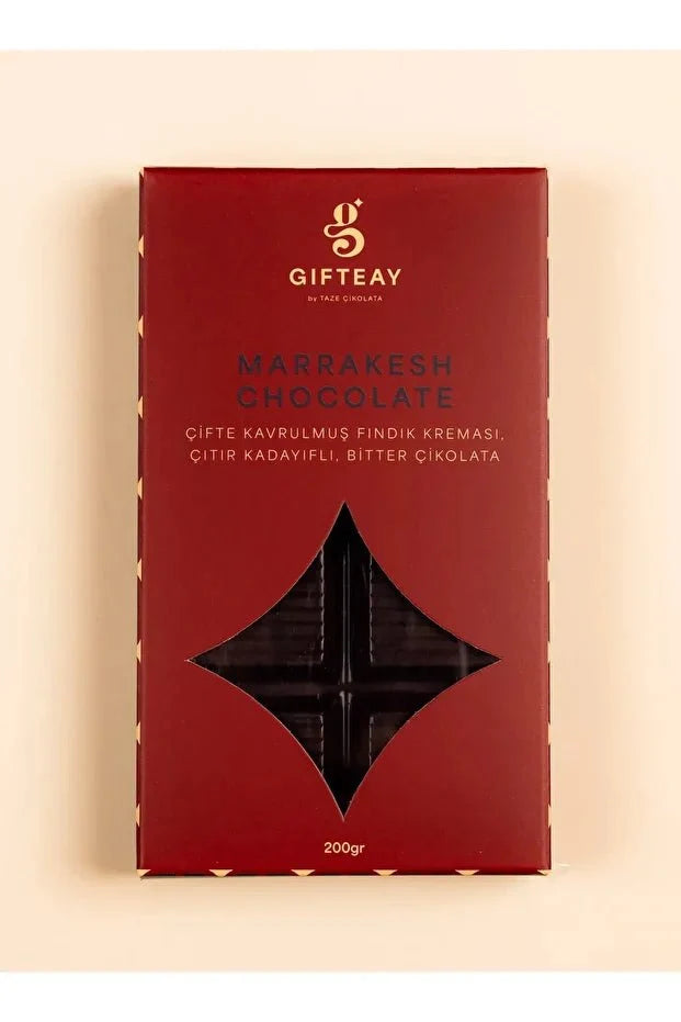 Marrakesh Chocolate: Double Roasted Hazelnut Cream & Crispy Kadayif Dark Chocolate - TryAladdin
