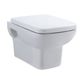 [BCAL005] Meaford Contemporary Square Wall Hung Toilet Pan and Soft Close Seat, 420 x 350 x 525mm - Cutout