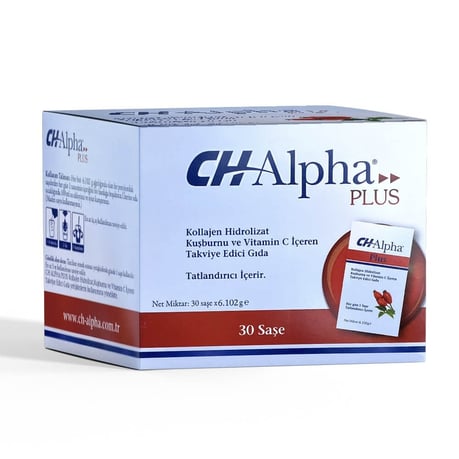 Mega Farma CH Alpha Plus Collagen - 30 Sachets with Rosehip & Vitamin C