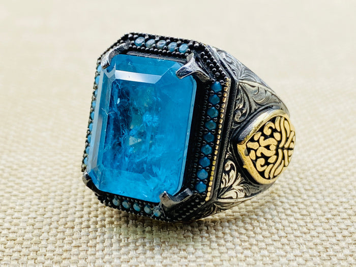 Men's Tourmaline Stone Ring