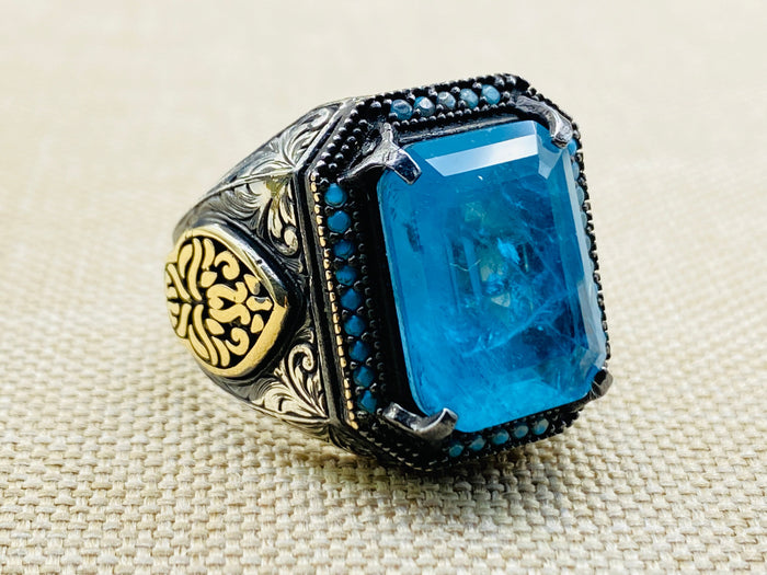 Men's Tourmaline Stone Ring