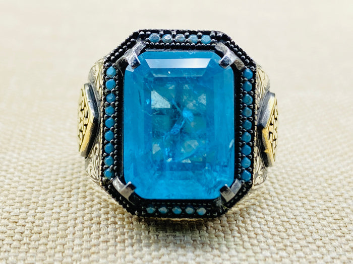 Men's Tourmaline Stone Ring