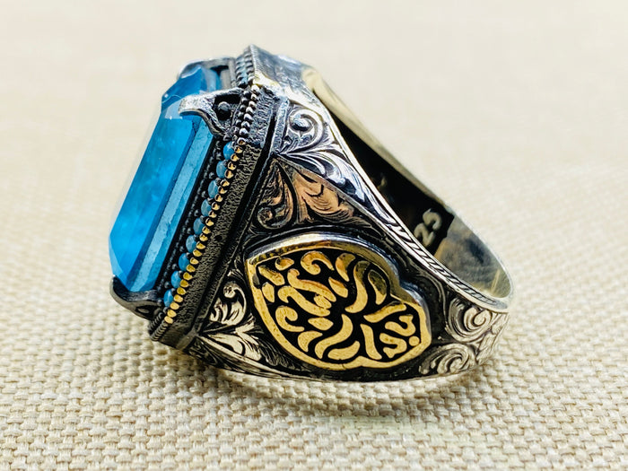 Men's Tourmaline Stone Ring