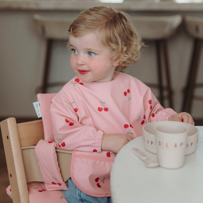 Meyco – Bib with Sleeves – Cherry Soft Rose