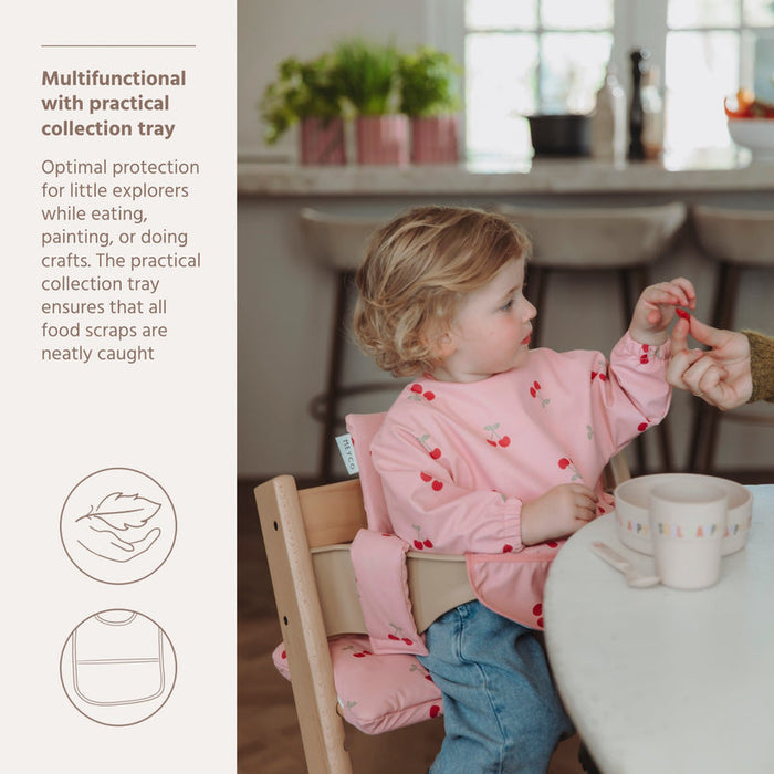 Meyco – Bib with Sleeves – Cherry Soft Rose