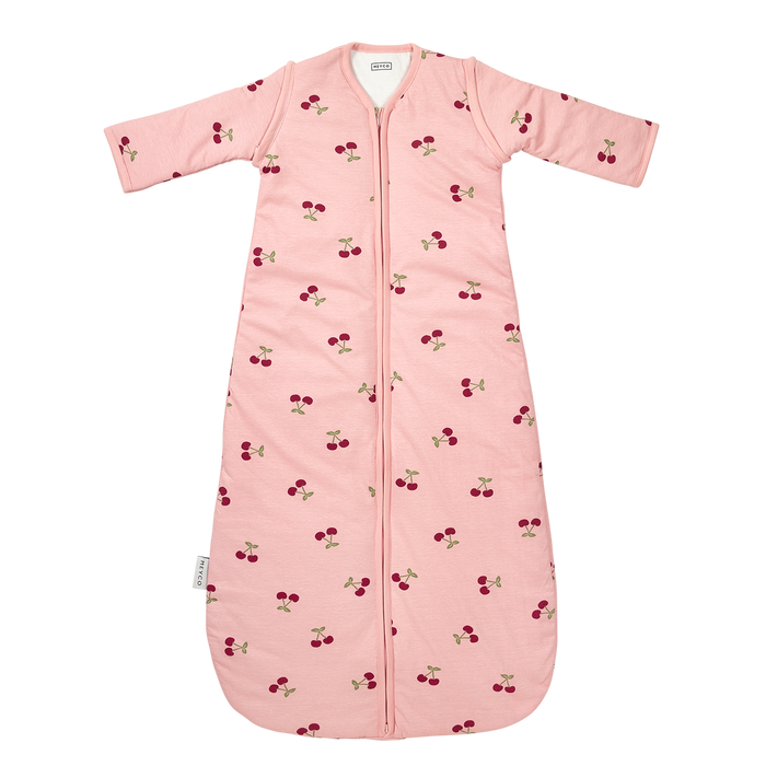 Meyco – Sleeping Bag with Detachable Sleeves Interlock Jersey – Cherry Soft Rose