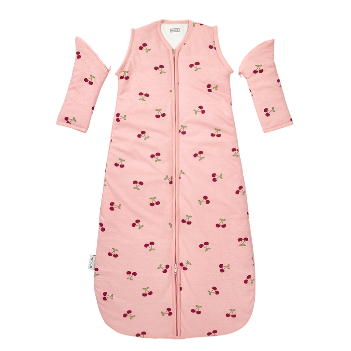 Meyco – Sleeping Bag with Detachable Sleeves Interlock Jersey – Cherry Soft Rose