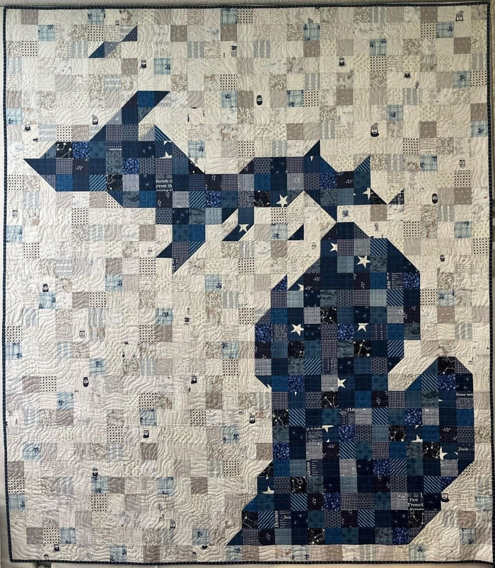 Michigan: A Pixelated State Quilt - The Quilted Tulip